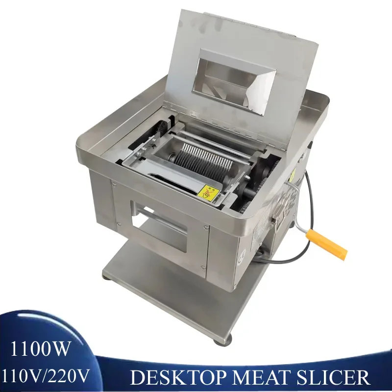 

Electric Meat Cutting Machine Professional Stainless Steel Industrial Meat Slicer 220v 110v Desktop Meat Cutter Slicer