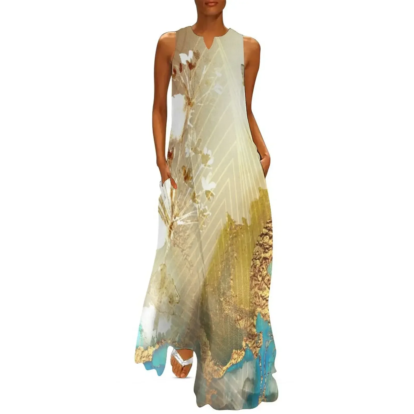 

Abstract blooming world Long Dress ladies dresses for women 2025 cute dress summer dresses for women 2025 Dress