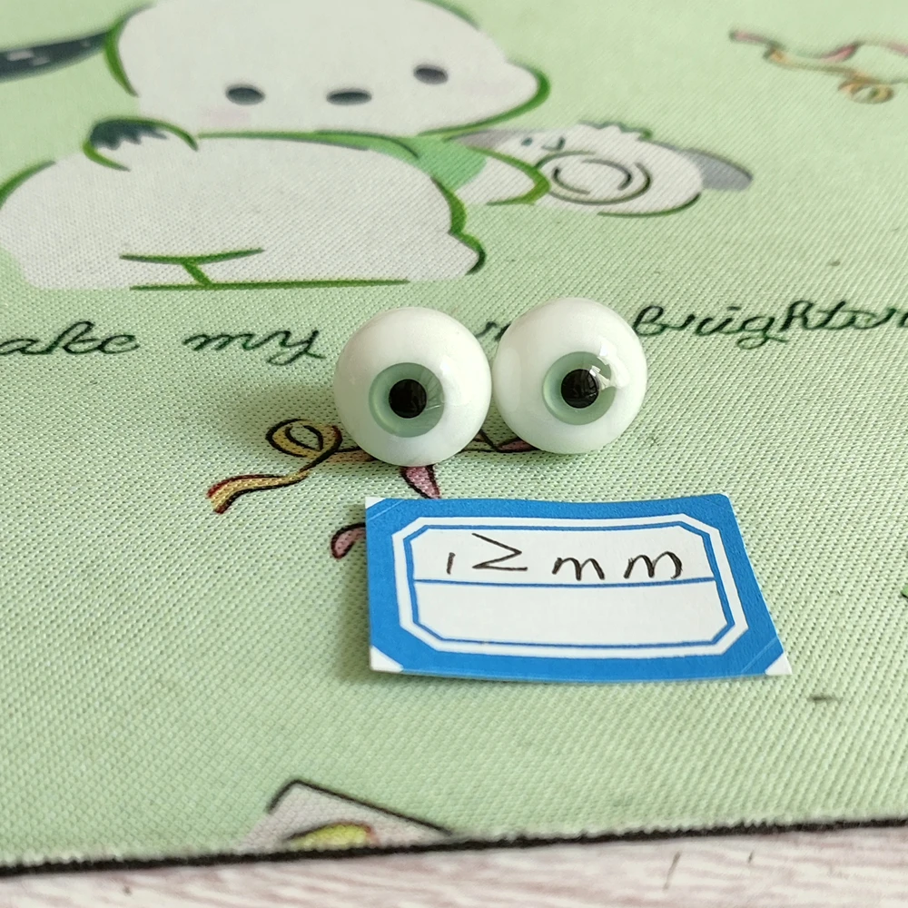6mm 8mm 10mm 12mm 14mm 16mm 70cm ID75 MSD YOSD SD BJD doll Glass Eyes Eyesball JDHA03 Green Color