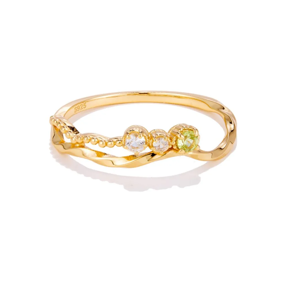 لامون الطبيعية اللابرادوريت خاتم الأحجار الكريمة للنساء المحكمة نمط أنيق رائعة 925 فضة الذهب فيرميل غرامة مجوهرات