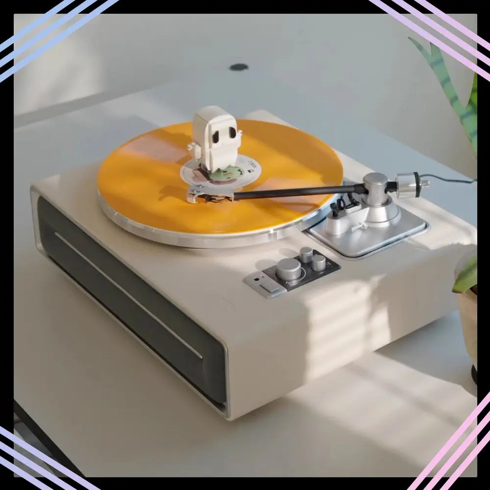 

SYITREN SEVIA Bluetooth Wireless Player Portable Wired Music Player Vinyl Record Player Wall Vintage gramophone Gift