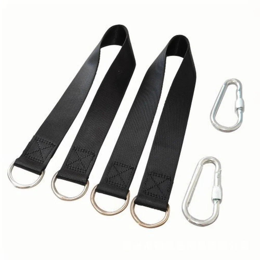 Durable Camping Hammock Slings Featuring Safety Locks, Ideal for Various Outdoor Swing Hammock Accessories in Amusement Parks