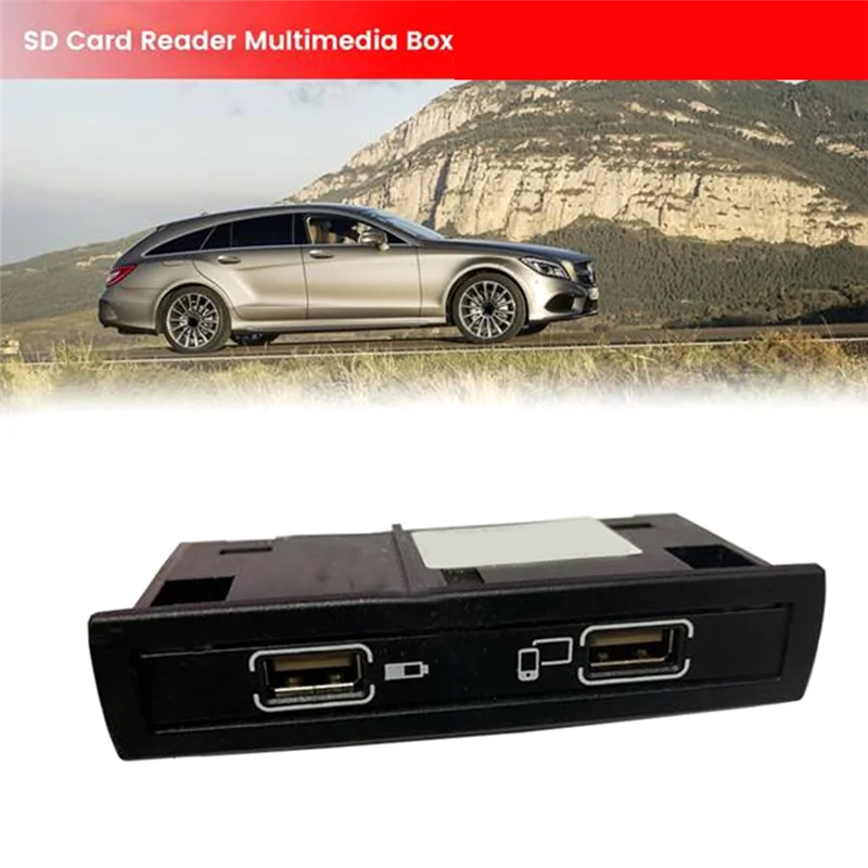-AT52 interfaz USB enchufe USB lector de tarjetas SD caja Multimedia para mercedes-benz CLS Clase A GLA CLA GLE piezas A1728202100 A17282022