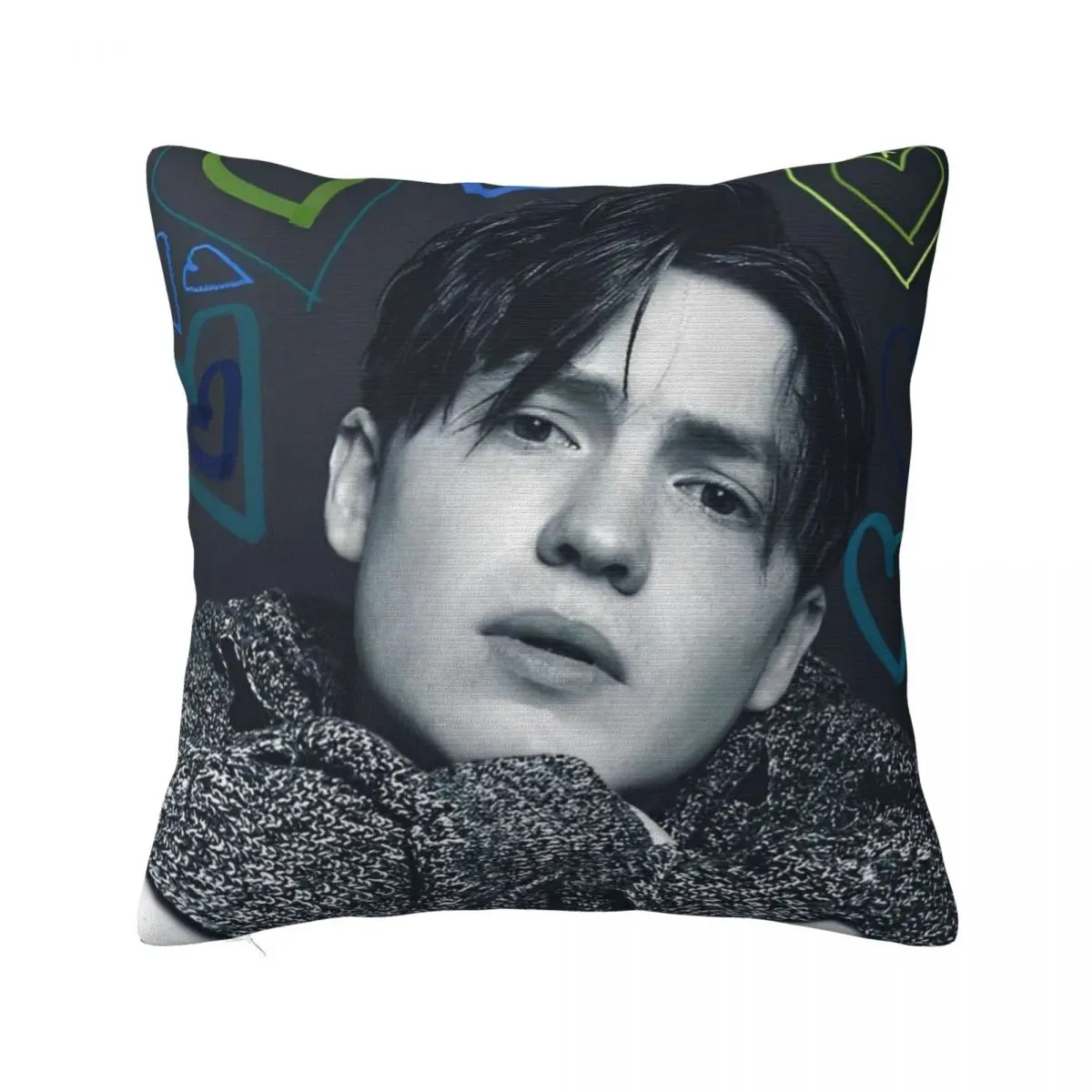 

Kit Connor Pillowcase Printed Polyester Cushion Cover Decorations Vintage Pillow Case Cover Home Zipper 45*45cm