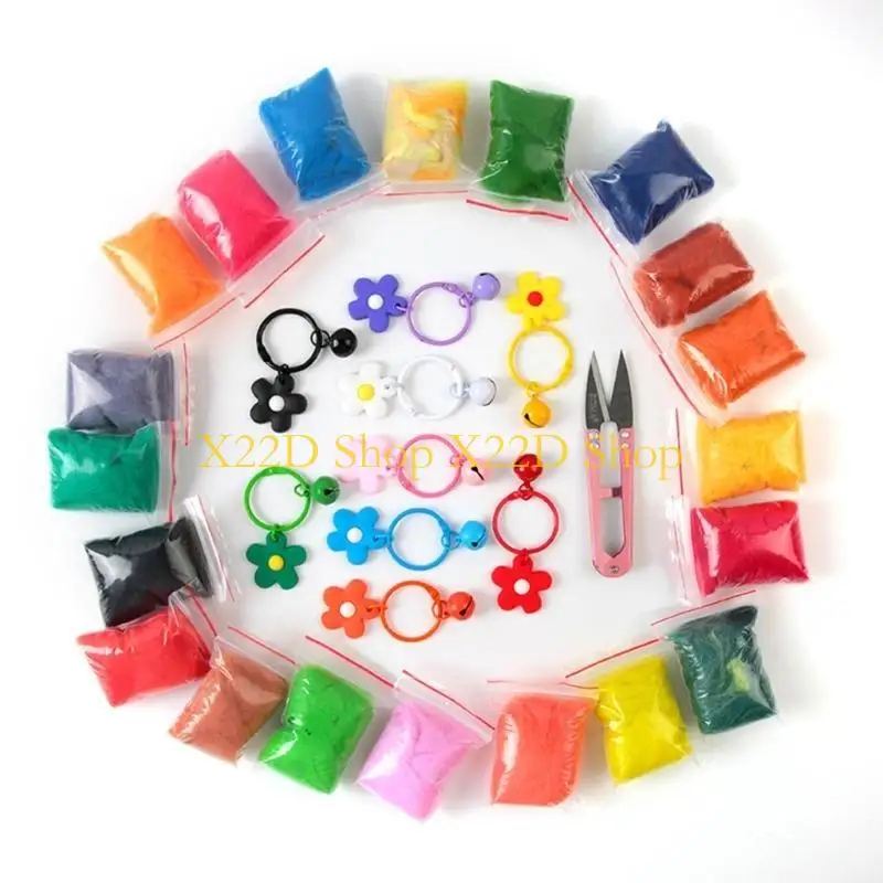 

X22D 36/48 цветов, стартовые наборы для валяния с милыми животными, шерсть для валяния, принадлежности для рукоделия, наборы для