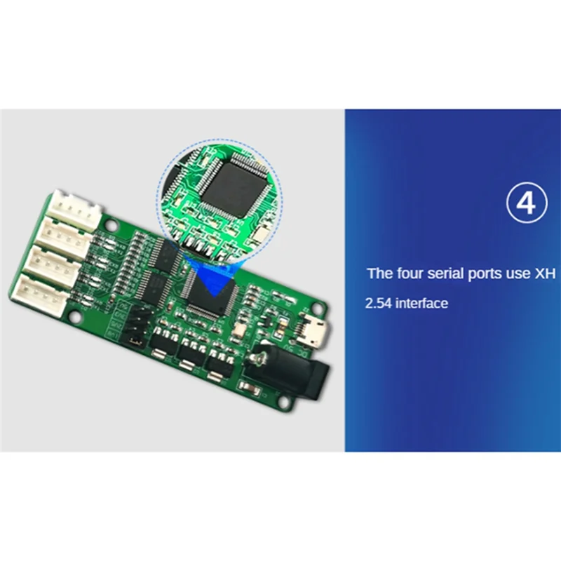 Serial Port Module UART USB To 4 Way TTL FT4232 Chip DC 5V Converter Board for Equipment