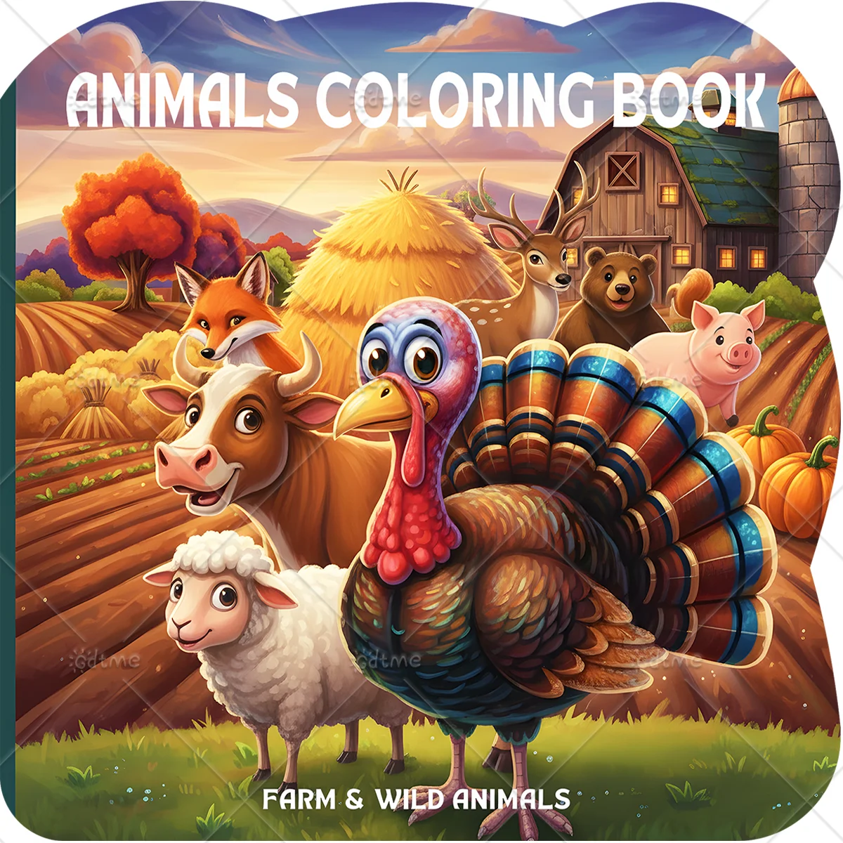 ANIMALS Coloring Book for Adults Cute Cozy Daily Activities Irregular Patterns for Relaxation (Cozy Spaces Coloring)