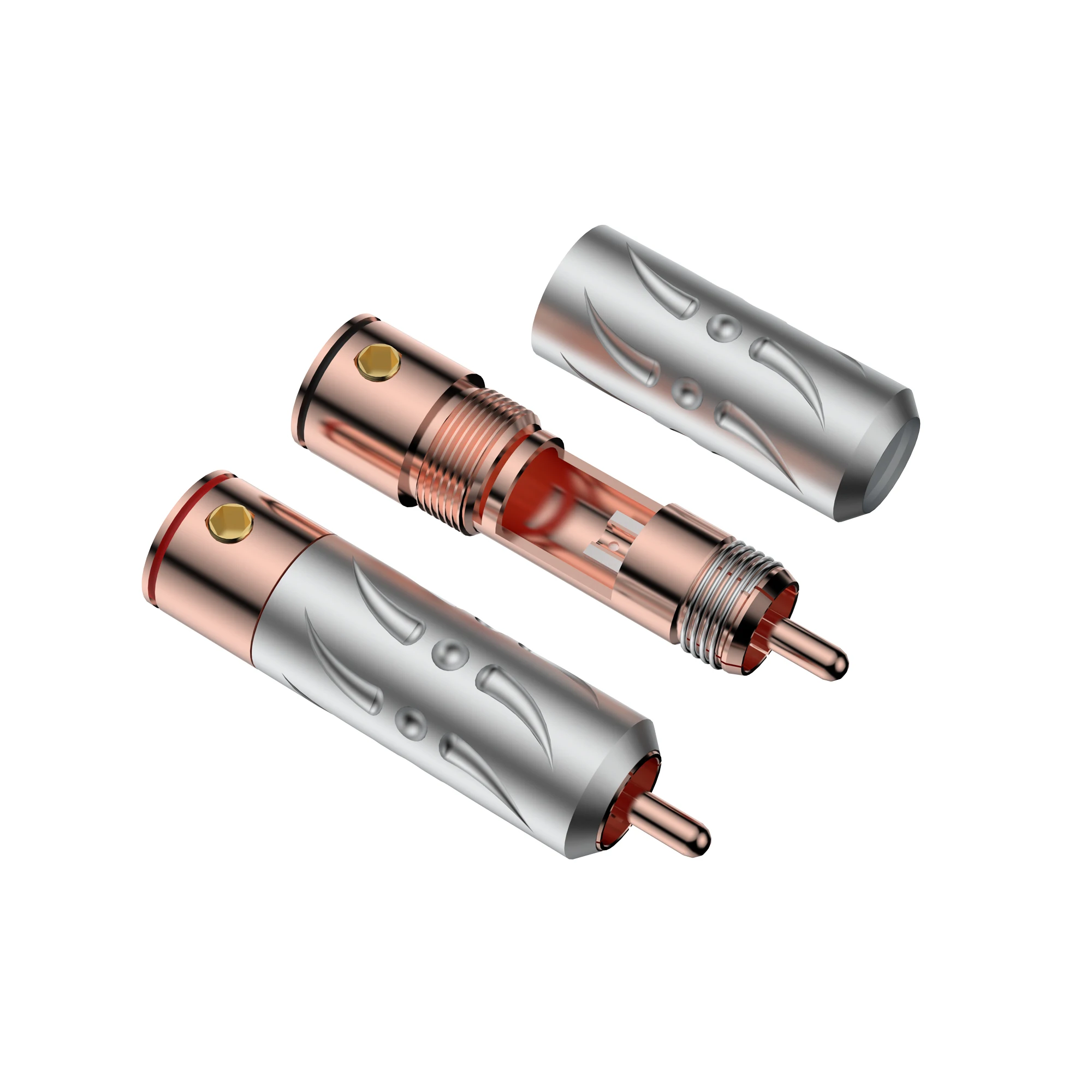 

Viborg VR109 HI-End Performance Pure Red Copper RCA Plug soldering connectors