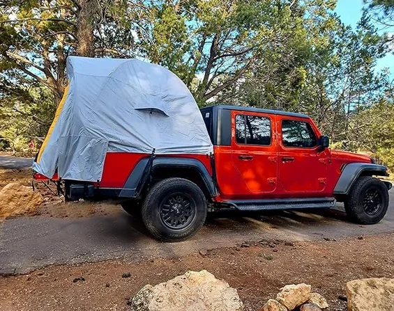 خيمة شاحنة صغيرة، سقف سريع، خيمة خلفية للسيارة، ثلاثة أحجام، خيمة بيك اب خارجية للسفر والنوم