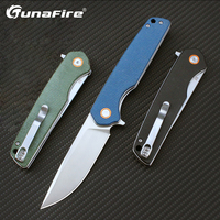 Tunafire GT961 Pocket Folding Knife D2 Steel Blade Ball Bearing Outdoor Tactical Survival Knives EDC Camping Hand Tool Jackknife