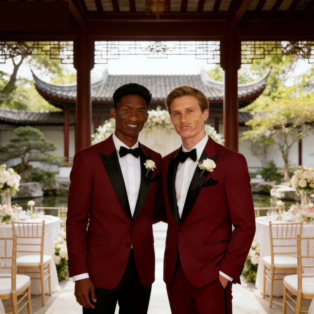 

Marfim Solid Tuxedo Shirt for Men Fine Fit Wed Ceremony Smok Gentleman's Suit Solid Color Men's Ternos Fe Trajes Para Hombre