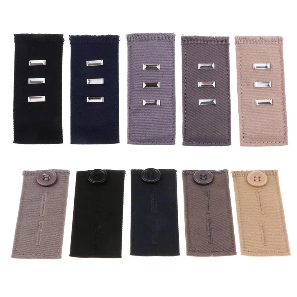

5Pcs Pants Waist Extenders With Metal Hook for Pants Jeans And Skirt