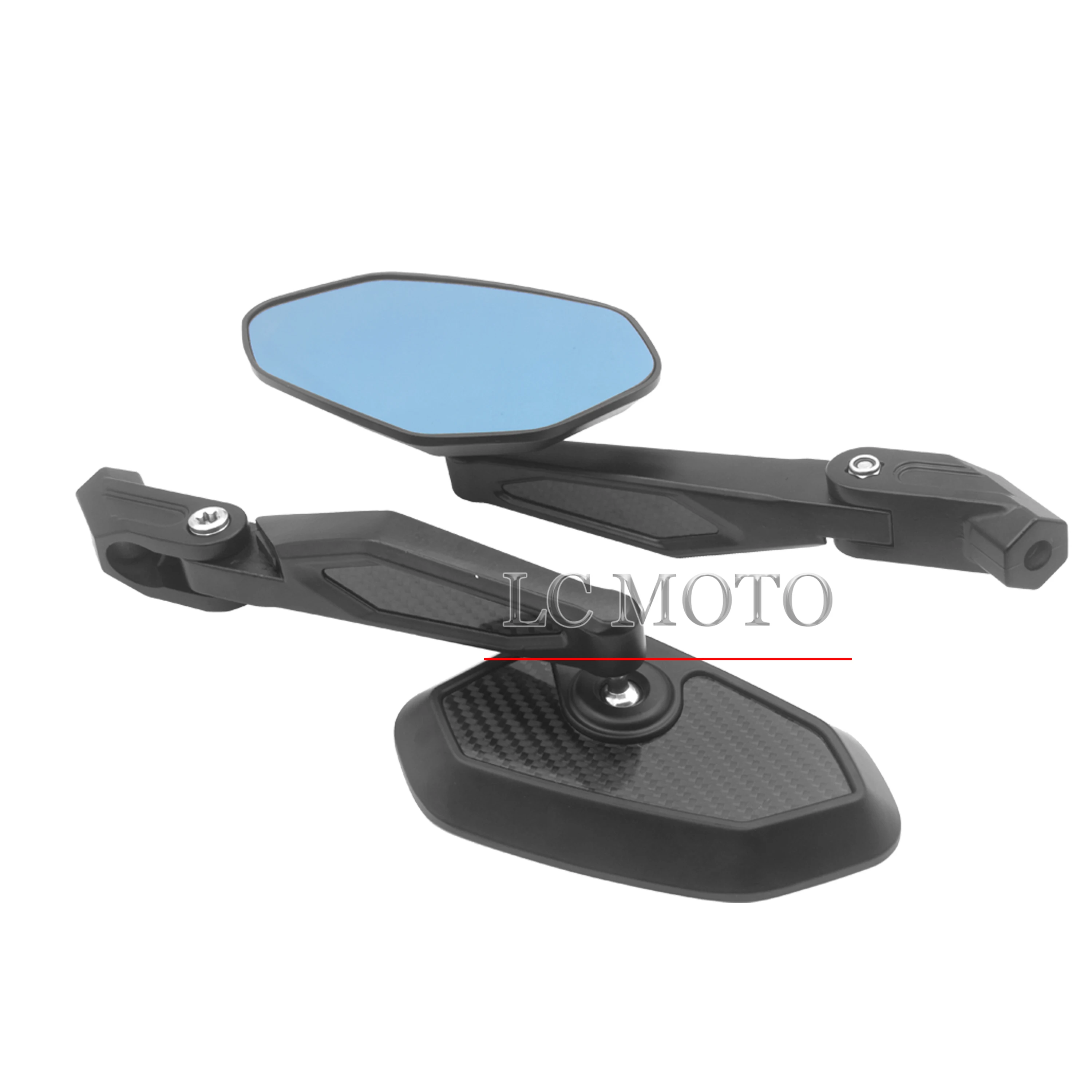 For CFMOTO 700MT/800MT/1000MTX MOTOrcycle Modification Carbon Fiber Foldable Rearview Mirror Anti-fog High-Definition Blue Light view 5