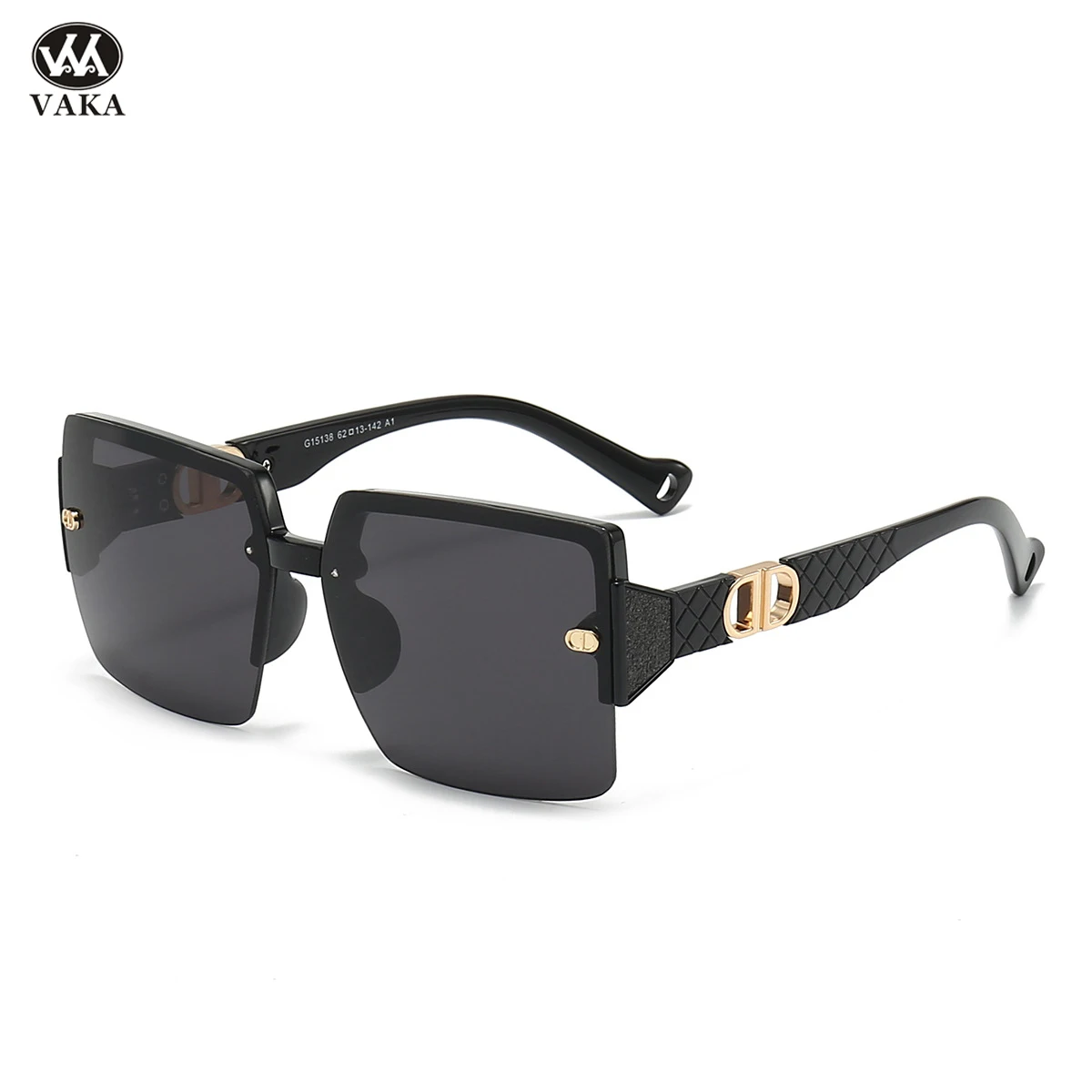 

2024 New Fashion Women Sunglasses Oversized Classics Brand Large Frame Gradient Glasses Square Retro Female Gafas De Sol UV400