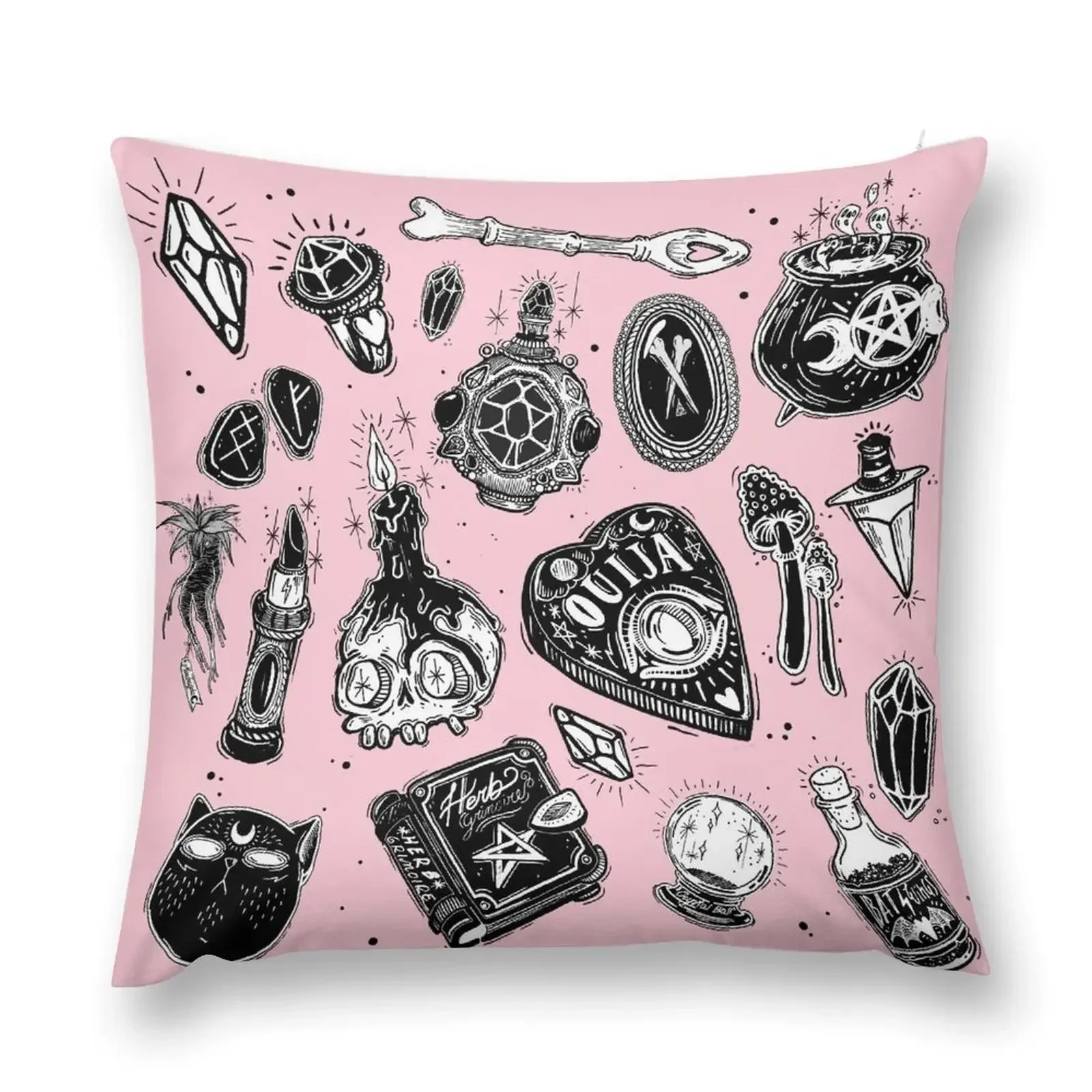 Witchy Throw Pillow covers for pillows Sitting Cushion Sofa Cover pillow