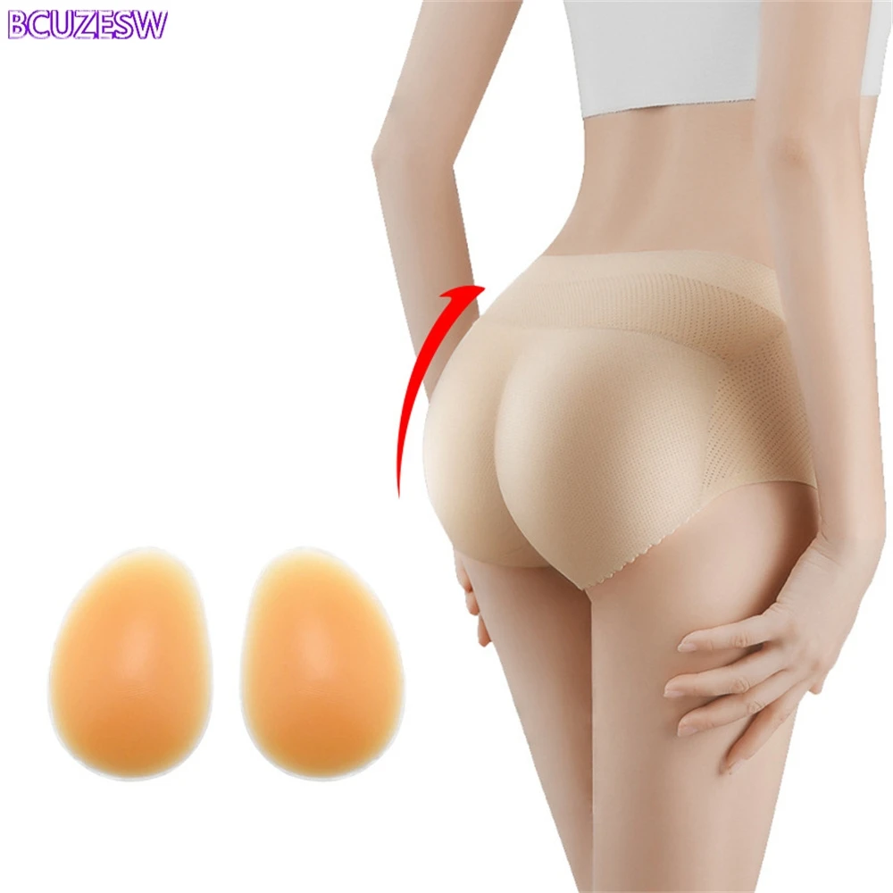 1Pair Self-adhesive Silicone Buttock Hip Dip Pads Fake Ass Push Up Cover Women Panties Removable Thigh Enhancer Inserts Butt Pad