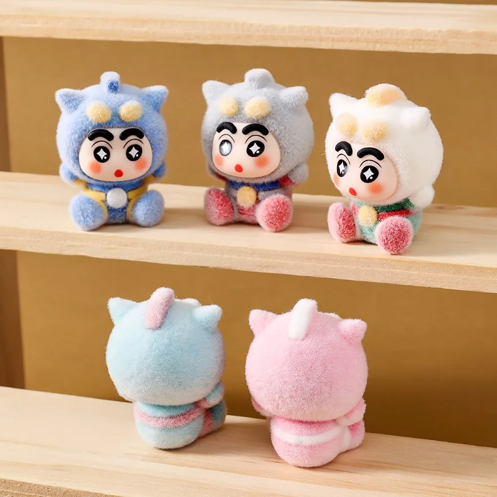 9PCS Crayon Shin-chan Mini Action Figure Decorative Pendant Ornaments Popular DIY Anime Dolls Accessories Keychain Pendants Toys