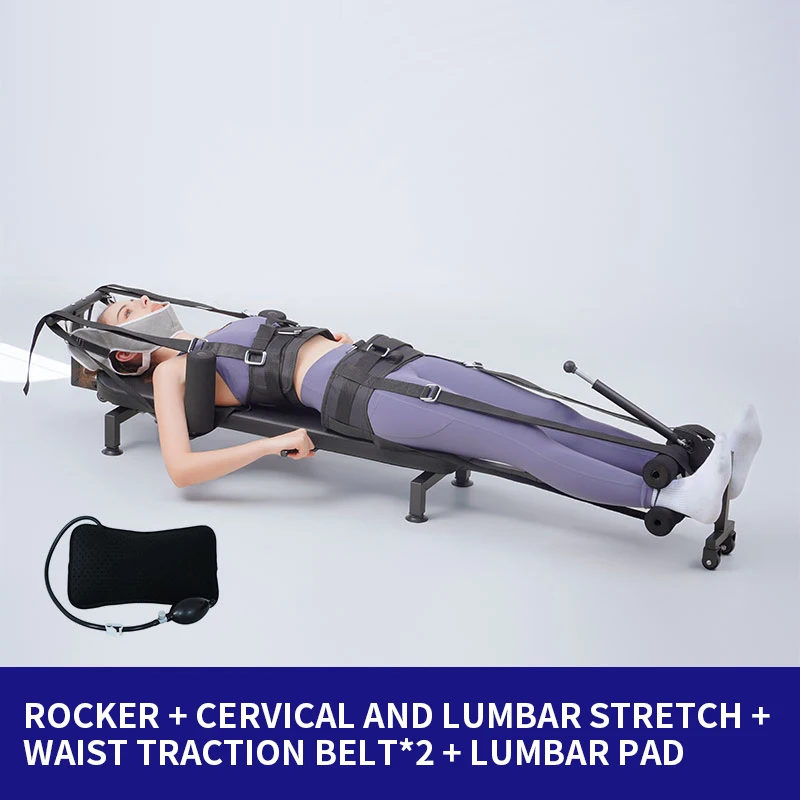 Increasing cervical spine and lumbar spine relaxer, leg-pulling fitness stretcher, home waist traction inversion machine