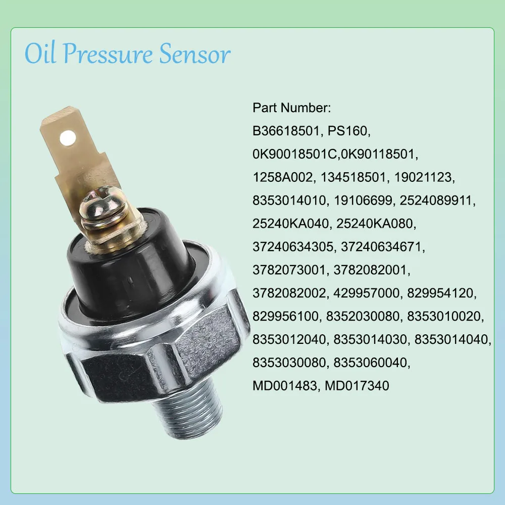 

1258A002 Датчик давления масла для Mitsubishi ECLIPSE DIAMANTE Lancer Mazda 2MX-3 Lexus Dodge FORD HYUNDAI MD001483 1258A003