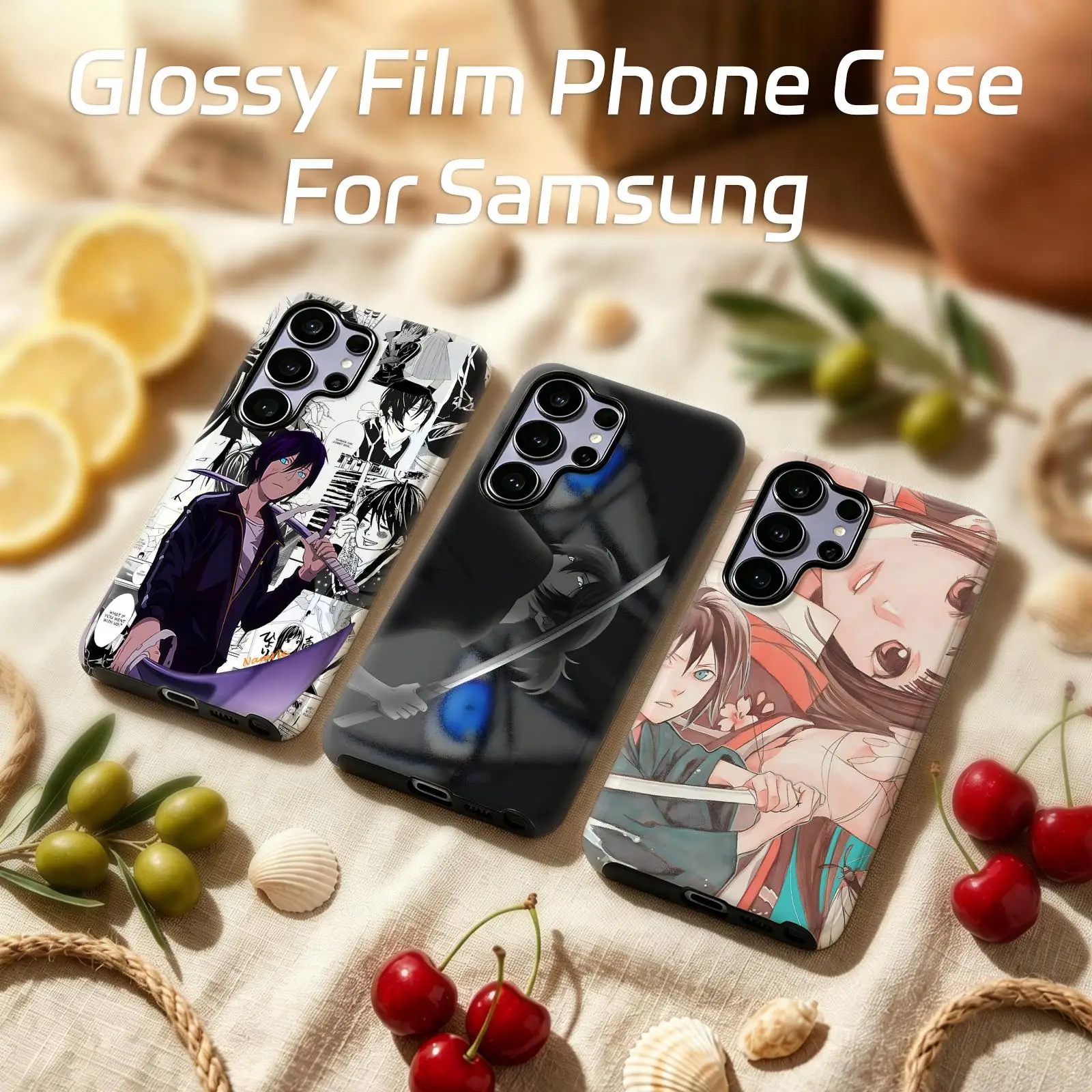 Anime Noragami  Phone Case For Samsung Galaxy S26 25 S24 S23 S22 S21 Ultra Glossy Film Phone Case