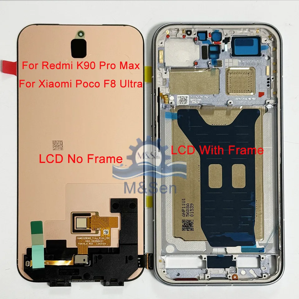 AMOLED Original For Xiaomi Redmi K90/Poco F8 Pro LCD Sreen For