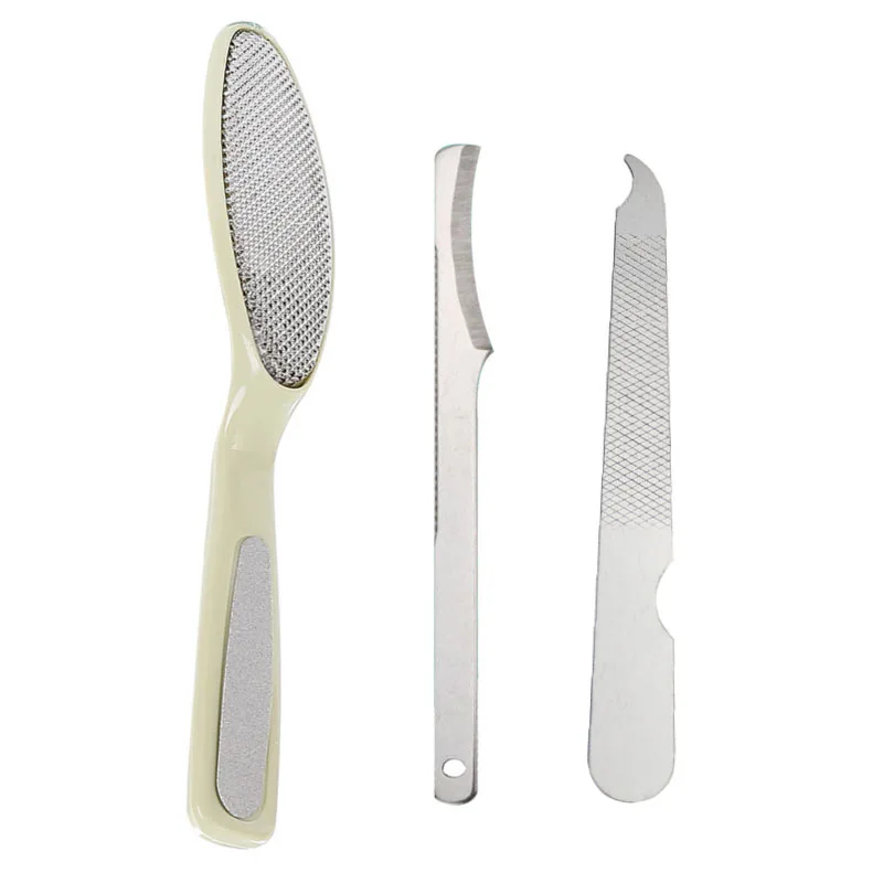 Aço inoxidável Pedicure Knife Tool Set para pés, removedor de pele morta, raspador, raspagem, ferramentas de manicure