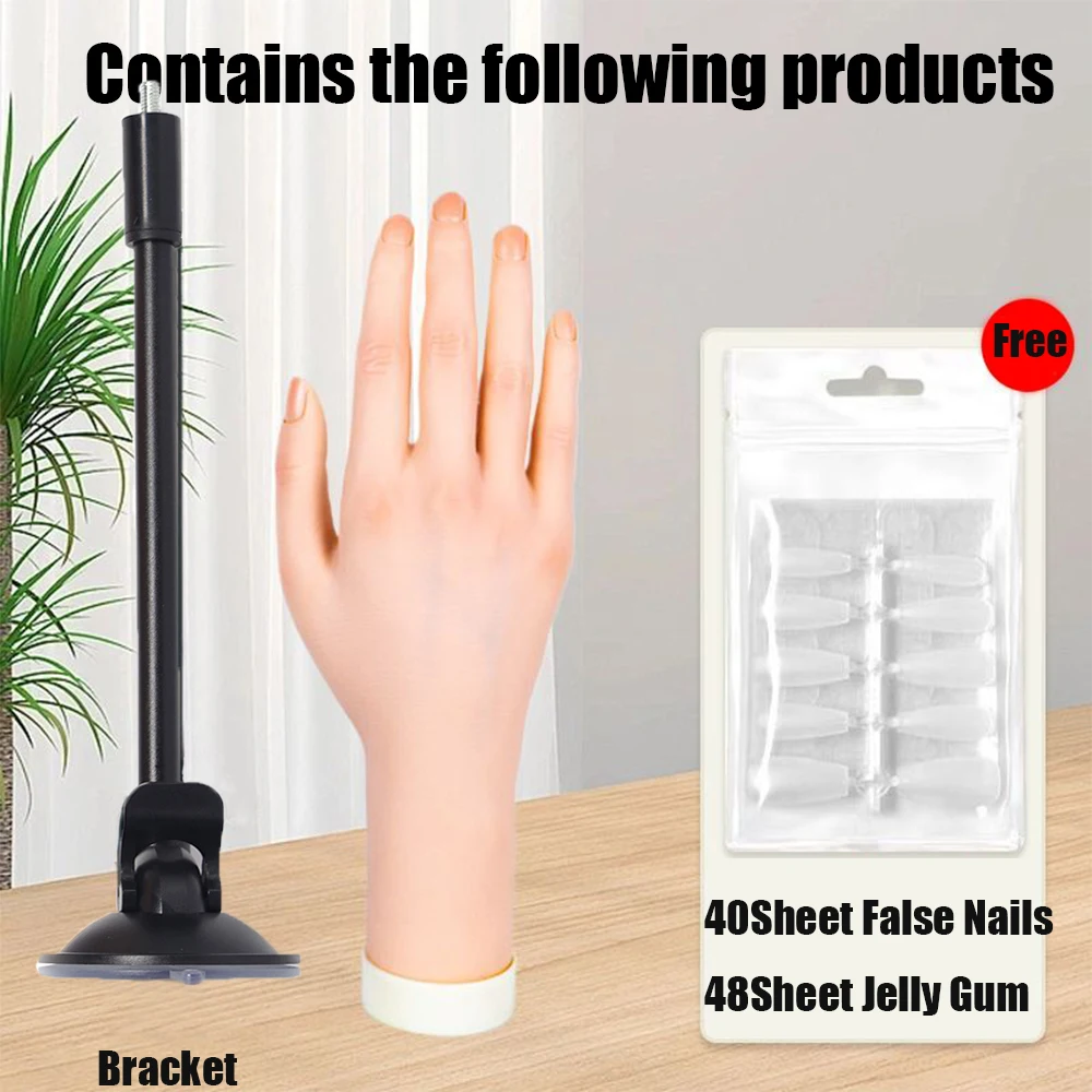 Nail Art Display and Practice Hand Jewelry Display Simulation Hand Model - Super Realistic