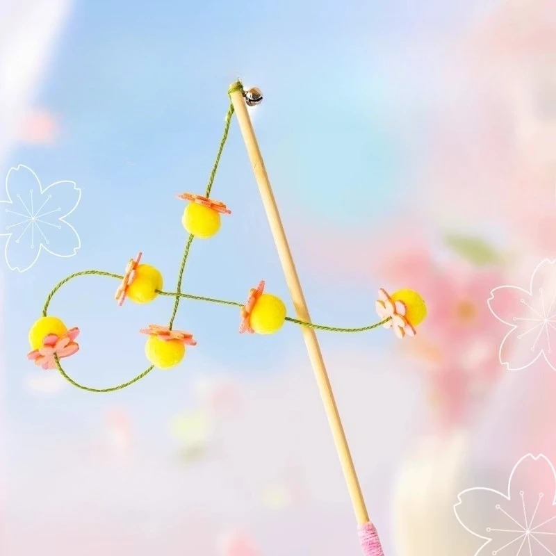 القط دعابة عصا لعبة جرس صار التفاعلية هريرة إغاظة عصا لعبة لدغة مقاومة التدريب الذاتي متعة القط لعبة الإمدادات #2