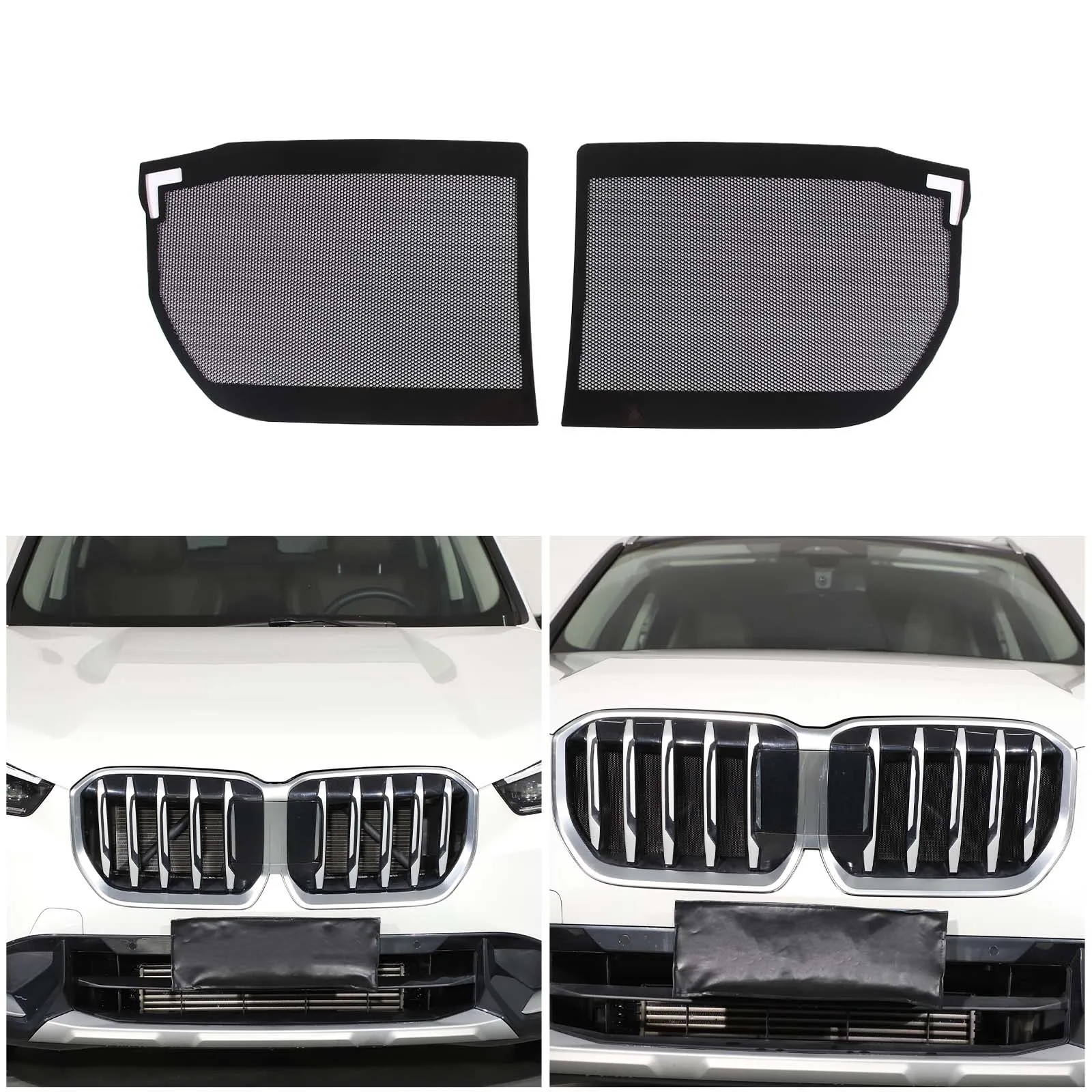 For BMW X1/U11 2023 2024 Central Grid Anti-Insect Net Front Central Grid Protection Net Mosquito Anti-Insect Net Stainless Steel