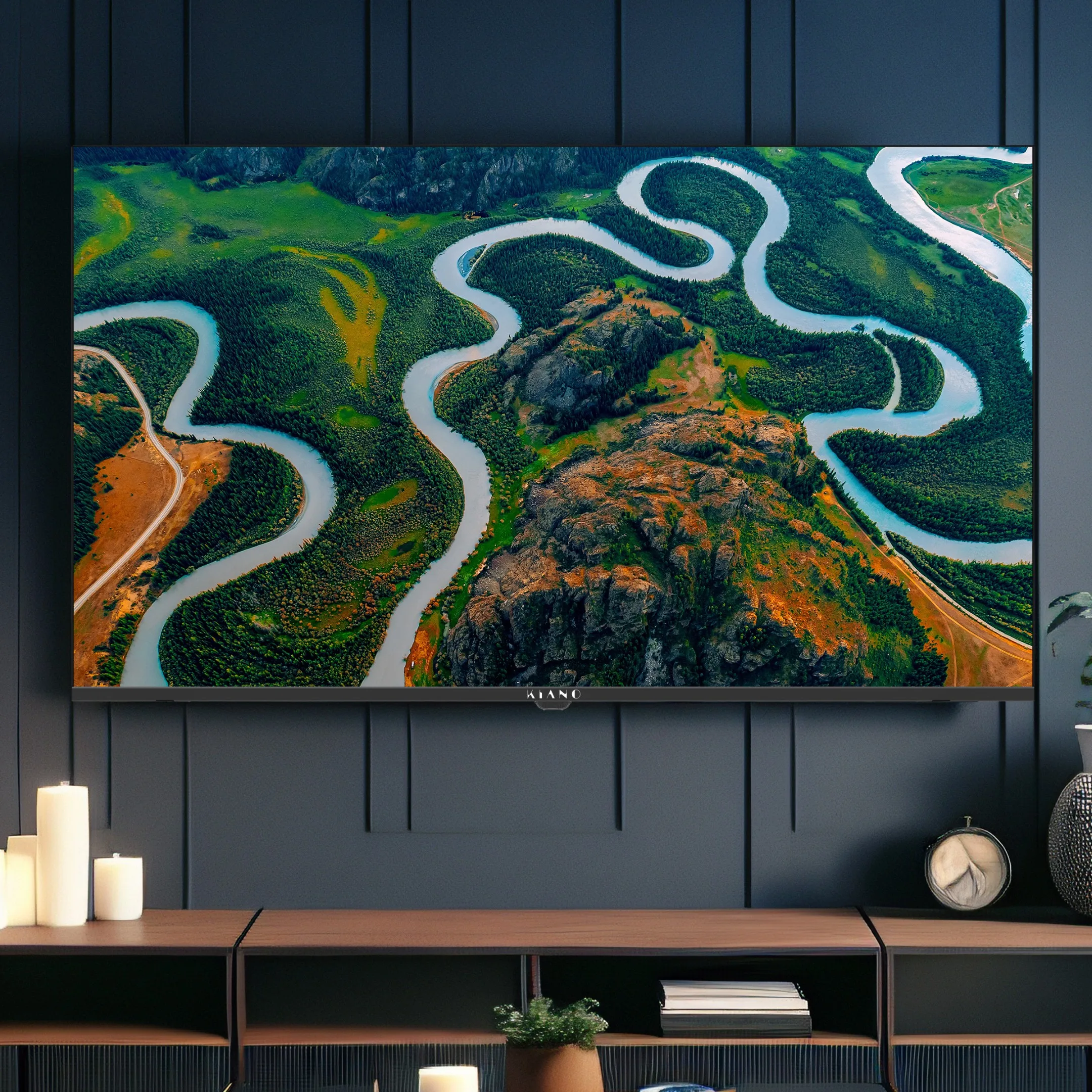 Kiano Elegance TV LED TV 43" 4K Smart Tv UHD Negro PVR WiFi