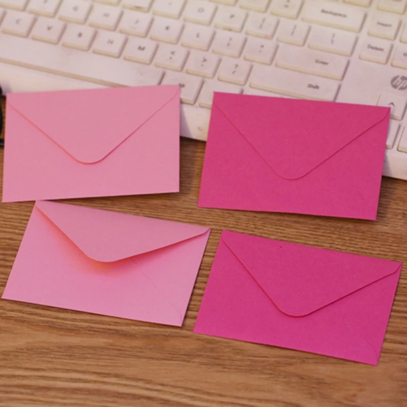 10Pcs Kraft Paper Envelope Greeting Card Party Invitation Postal Cards Handmade DIY Blank Cards for Party Inivitation