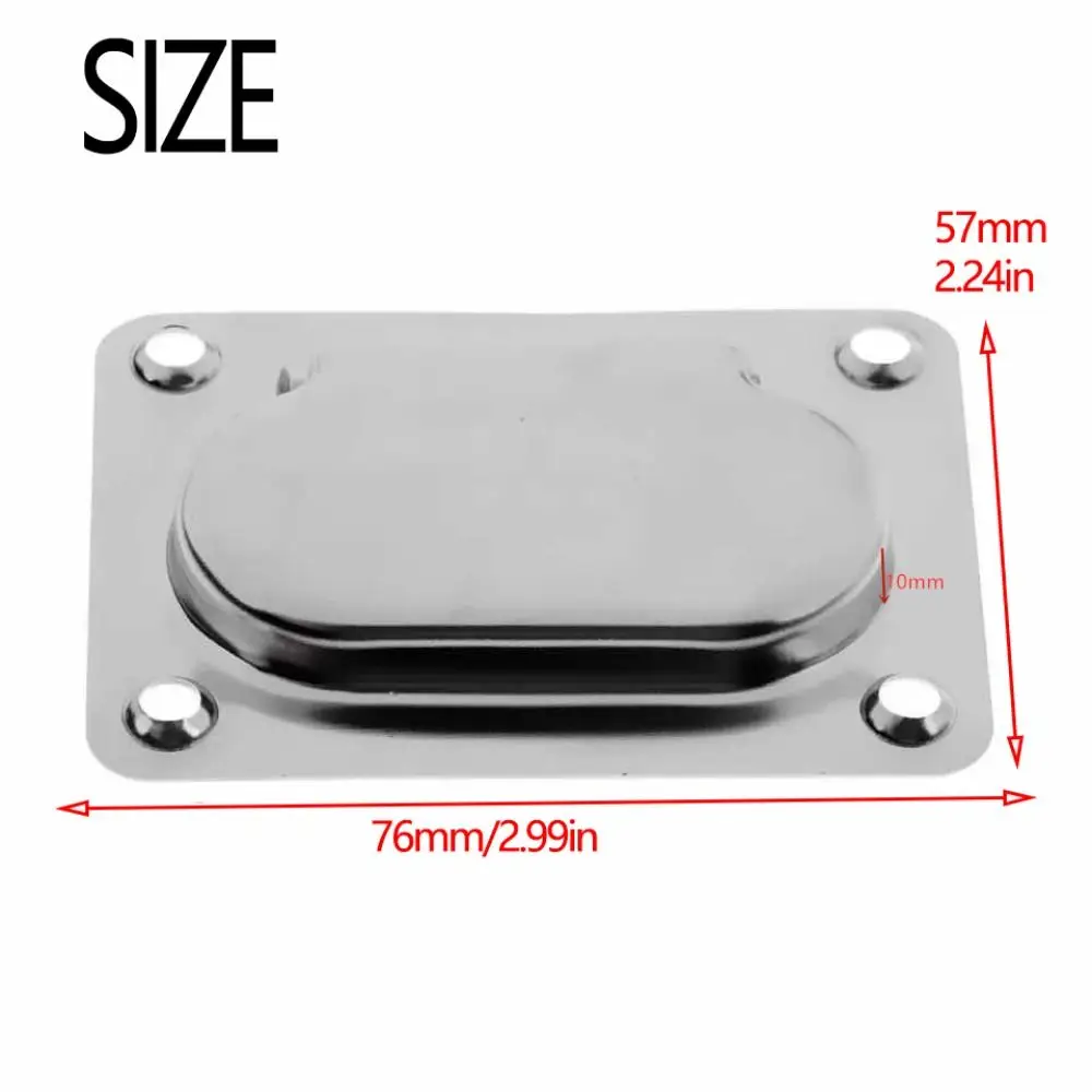 Stainless Steel Pull Flush Lift Ring Marine Grade Anti-Rattle Recessed Fasteners Square Portable Lockable Hold Down Clamp