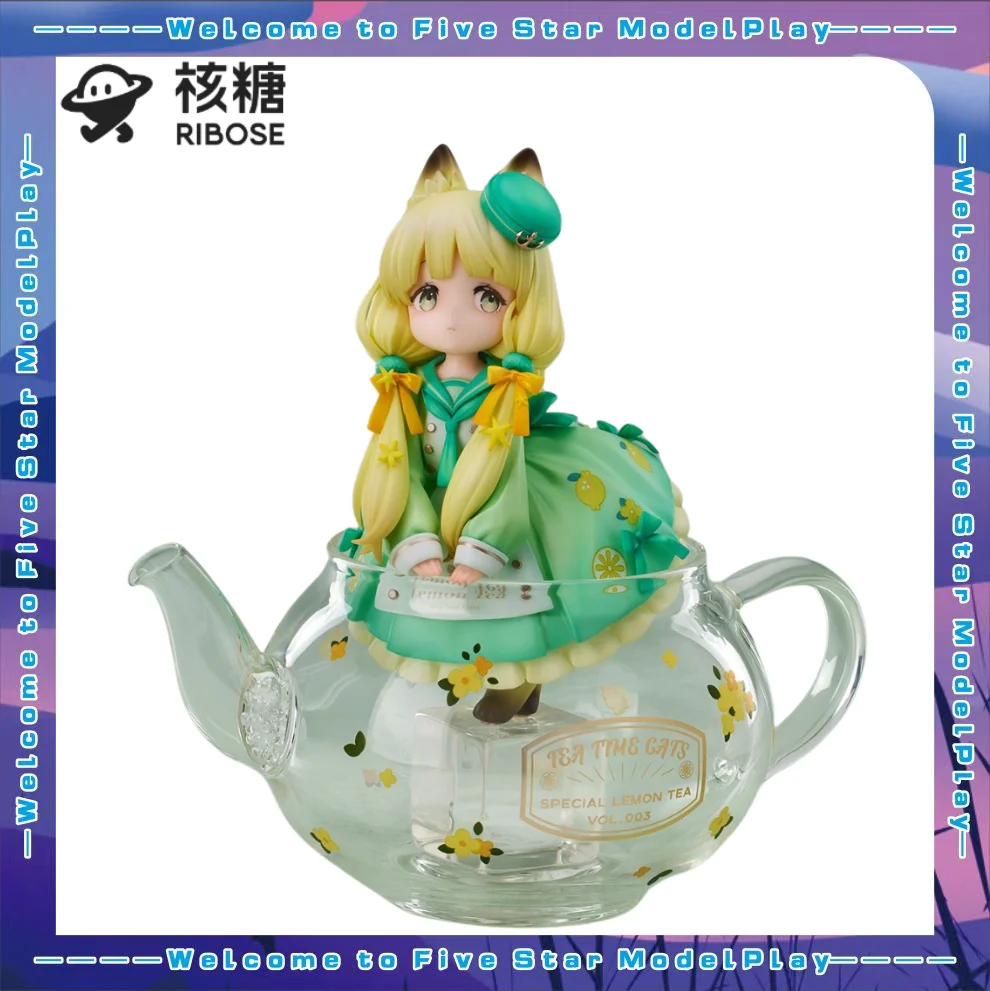 

【FS】RIBOSE DLC Tea Party Cat Lemon Cat Figure Model Toy Gift