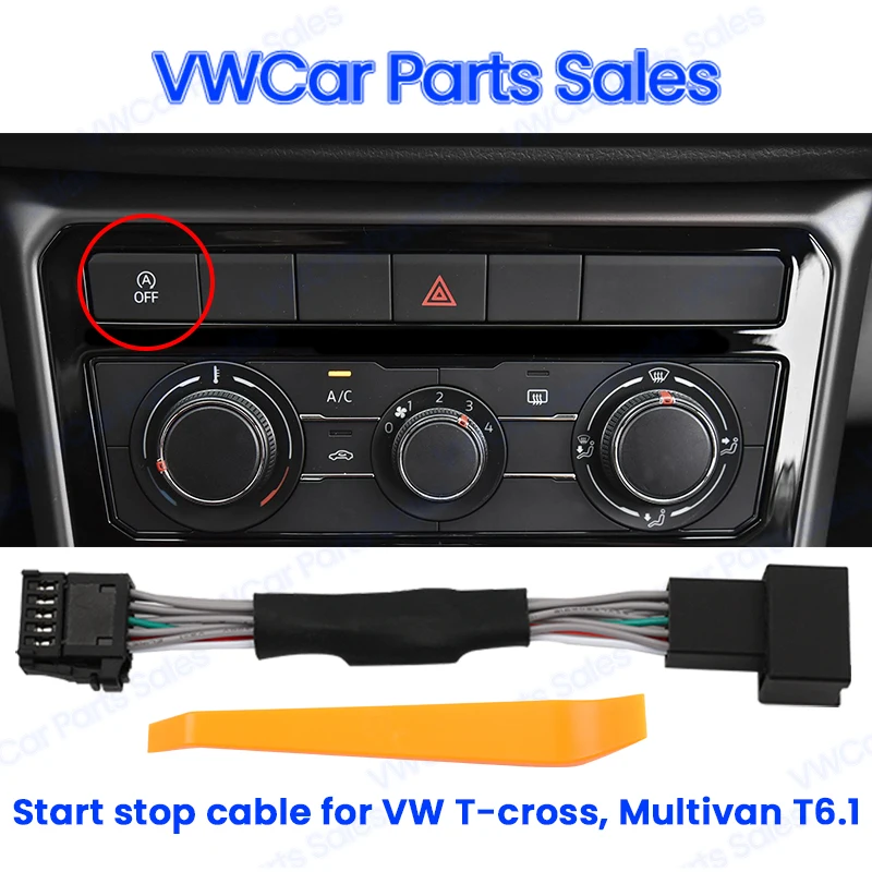 For VW T-cross Multivan T6.1 Automatic Stop Start Engine System Eliminator Device Control Sensor Plug Cancel Cable 3 Modes