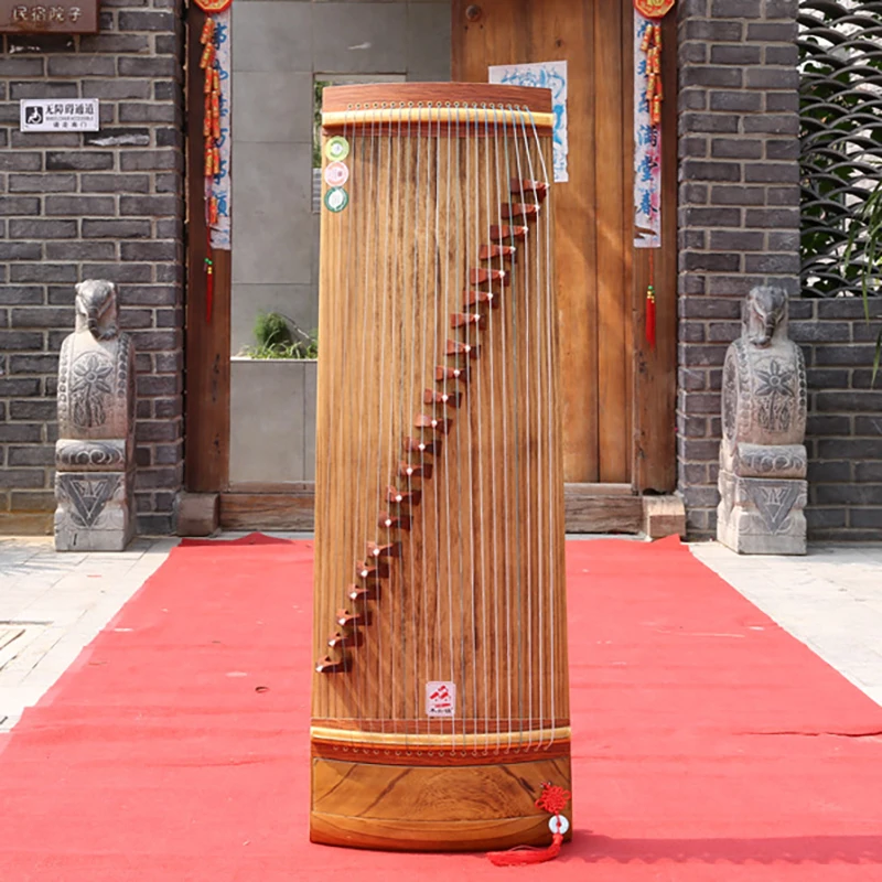 100cm Portable Small Guzheng 21 Strings Retro Handmade Zither Professional Guzheng Playing Chinese Musical Instruments Nice Gift