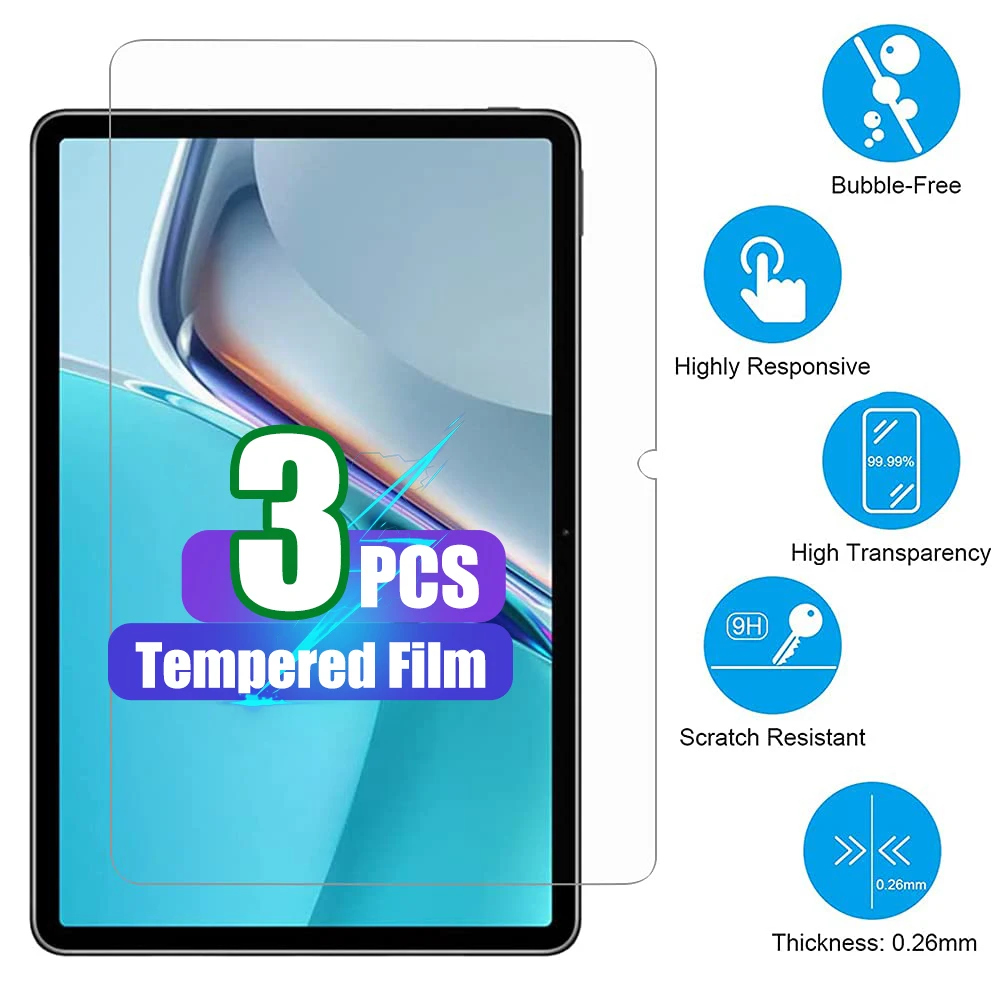 อุปกรณ์ป้องกันหน้าจอสำหรับ Huawei matepad 11 (2021) 10.95 "กระจกเทมเปอร์กันรอยนิ้วมือปราศจากฟิล์มกระจกนิรภัย9H ที่มีความแข็ง