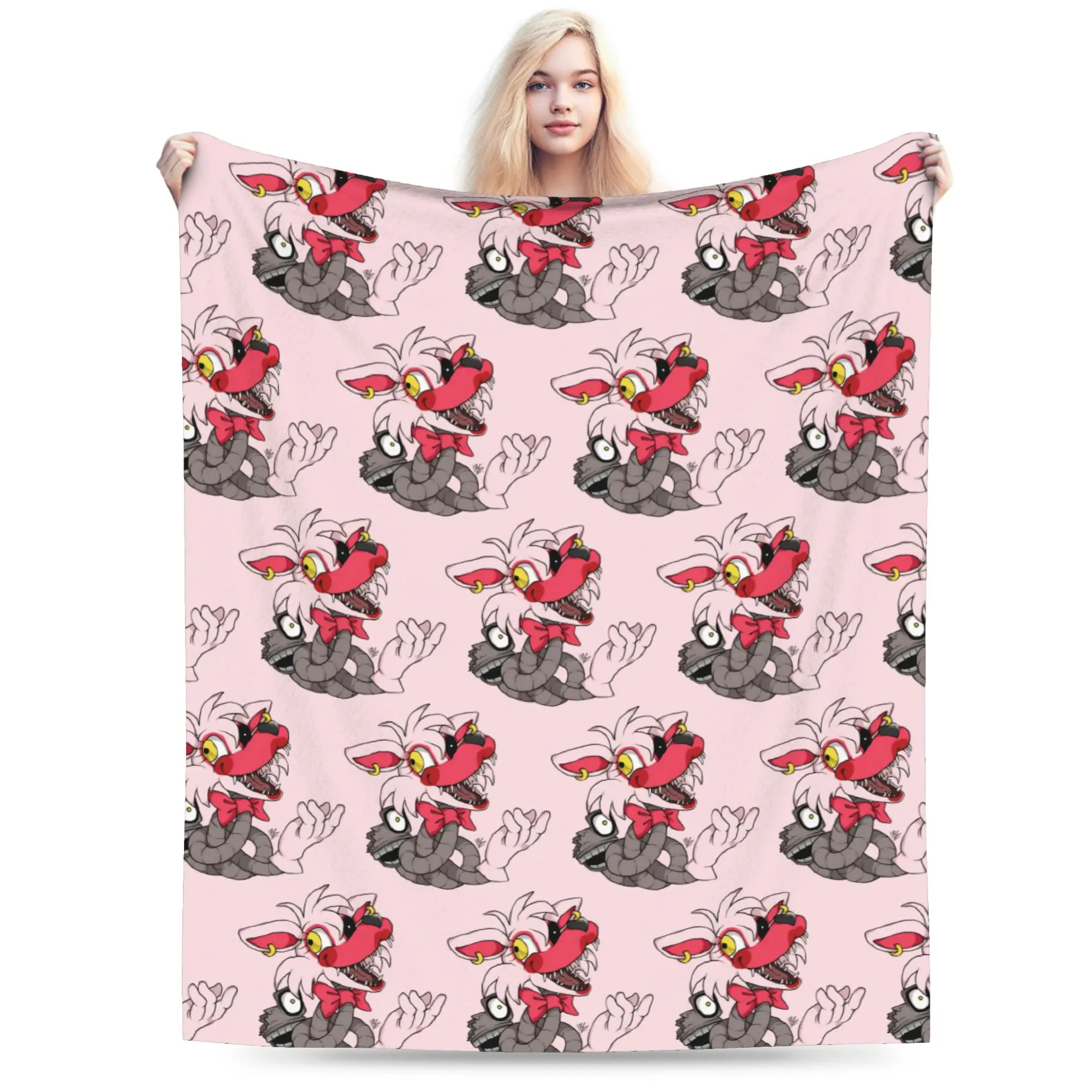 The Mangle FNAF Stuff Blanket Ultra-Soft Flannel  Throw Blanket Cozy Plush Thin Quilt
