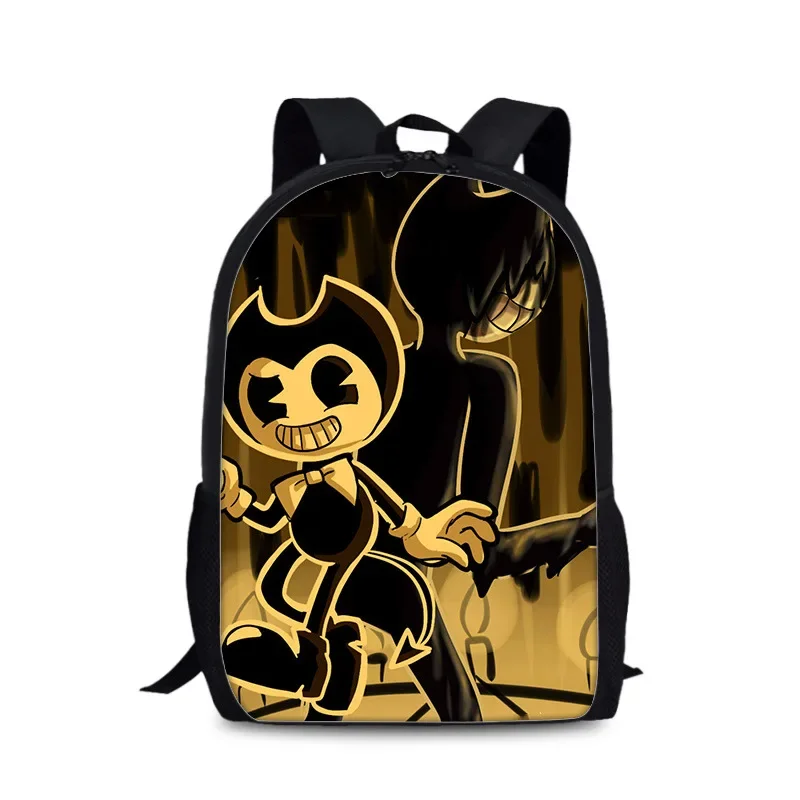 2020 New Bendy And The Ink Machine School Bags For Boys Backpack Famous Game Printed Backpack For Teenager Student Book Bag