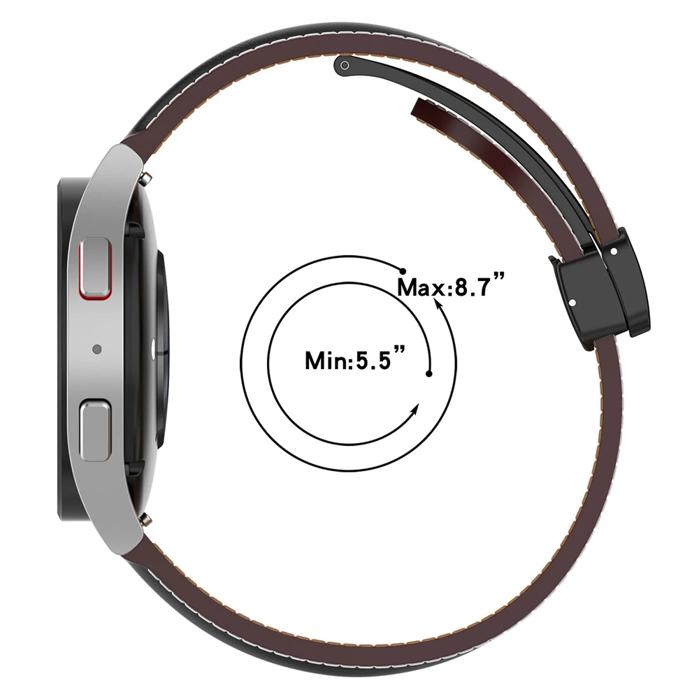 접이식 마그네틱 버클 범용 시계 밴드, 삼성 갤럭시 워치 7 FE 시계 스트랩, 패션 피질 교체