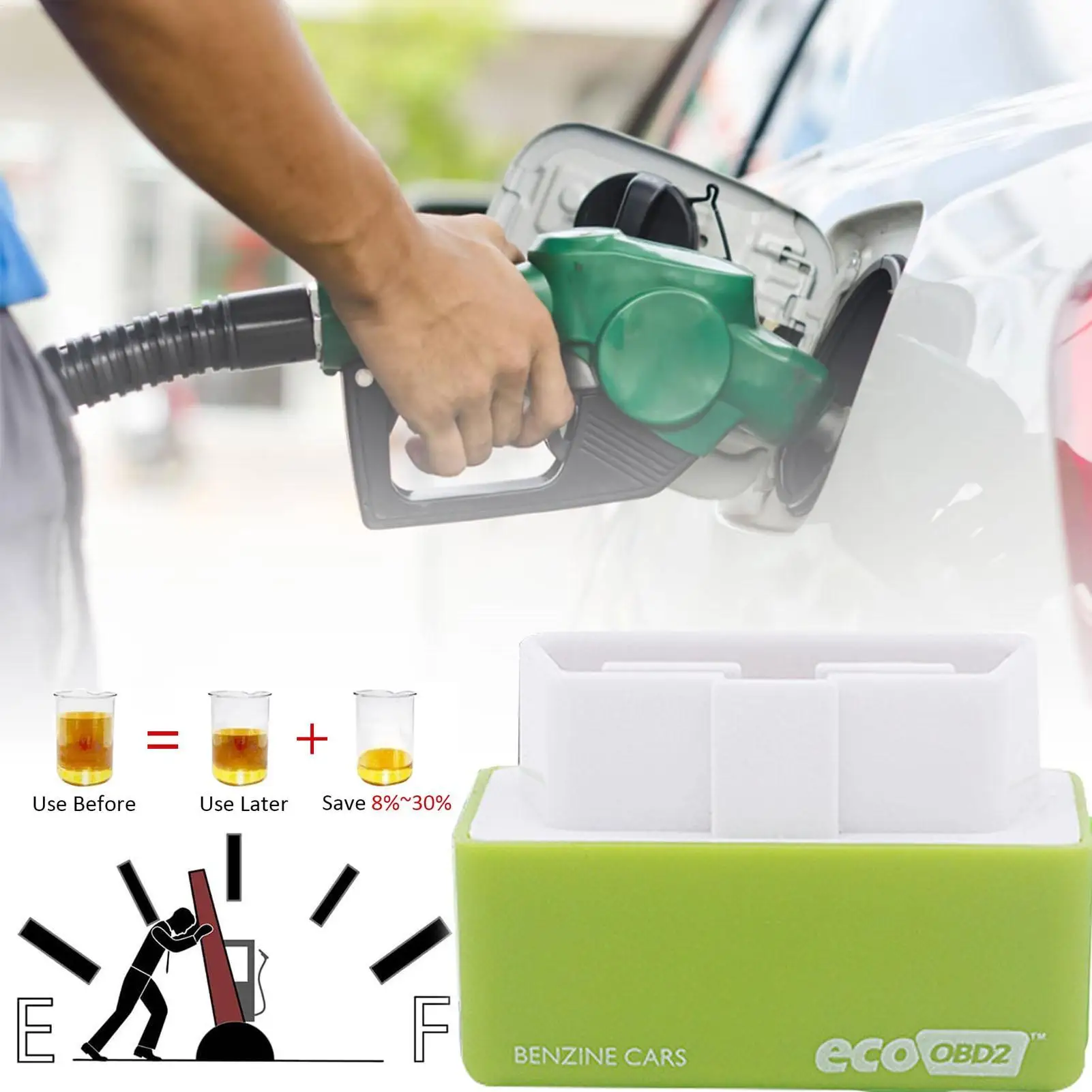 Boîtier de réglage universel pour économie de carburant essence Nitro OBD2, dispositif d'optimisation de la puissance et d'économie de carburant pour voitures essence