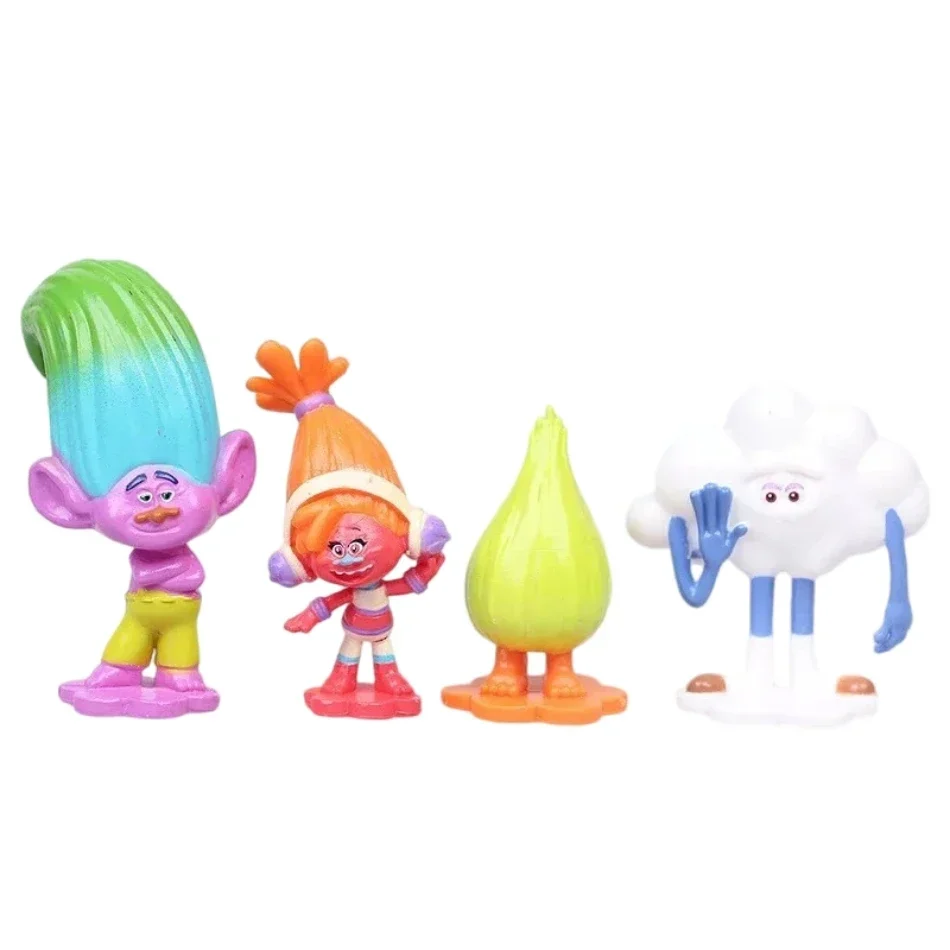 12pcs/Set Trolls Branch Critter Skitter Figures Trolls PVC Action Figure Toy Cartoon Character Gifts. view 4