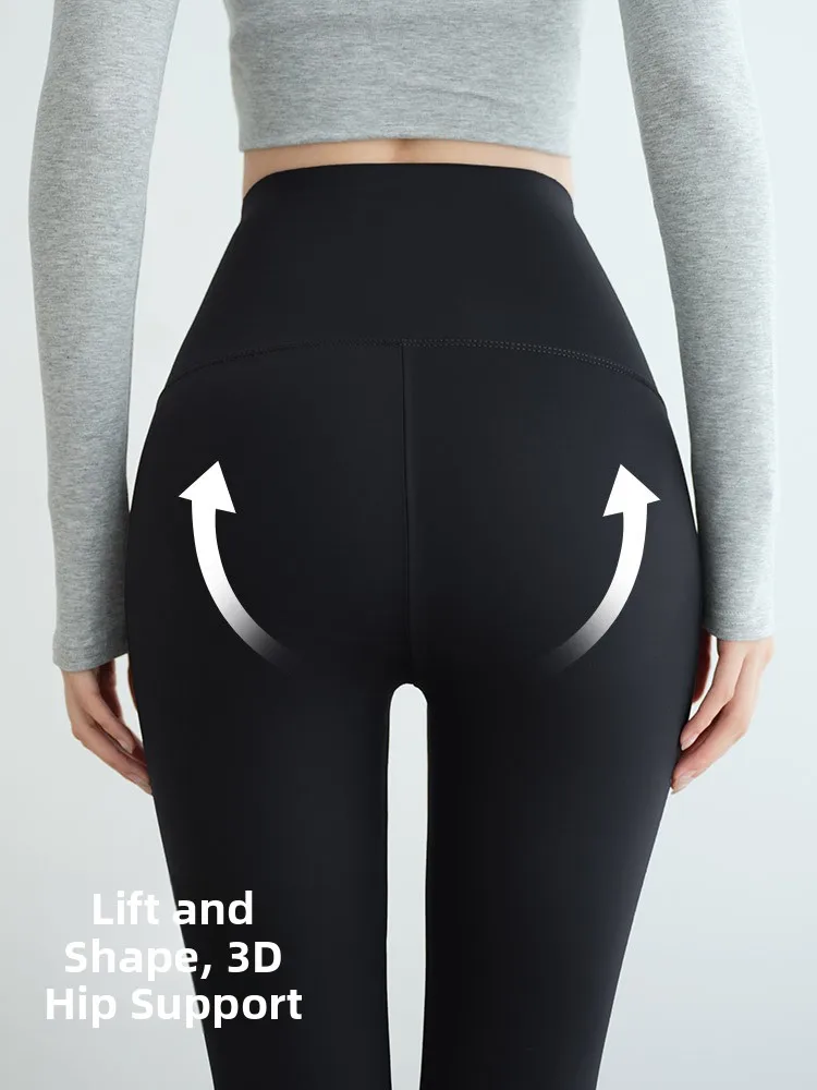 High Waist Fce Lined arkskin Yoga Pants Women's Outerwear Boting Trousers plus Size Hip Lifting Autumn Winter New Arr...