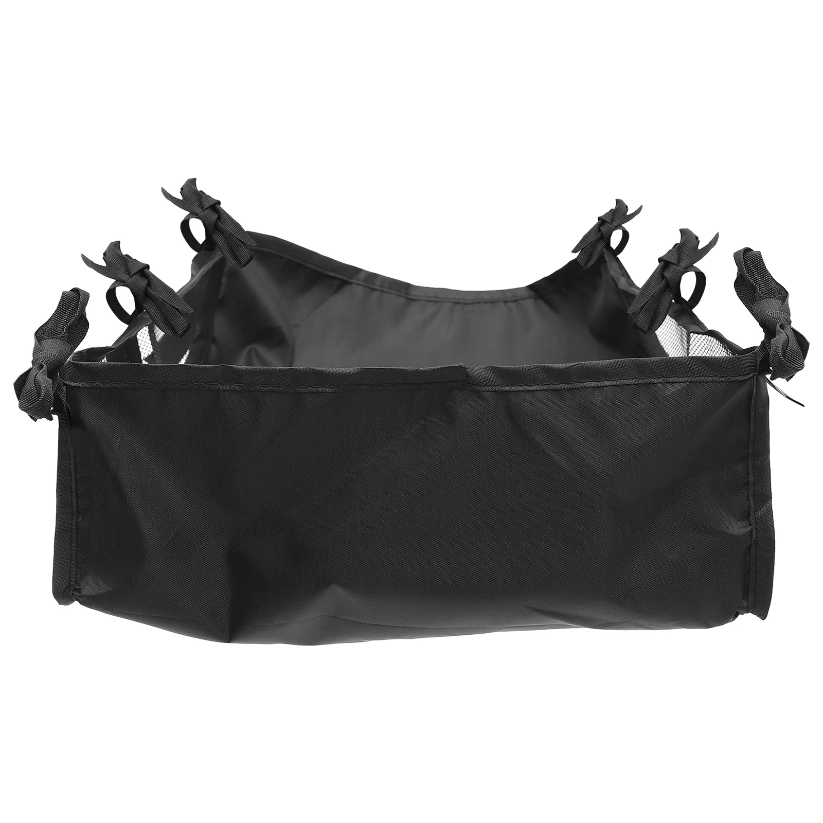 

Baby Stroller Storage Mesh Bag 35x32x15cm Large Capacity Oxford Cloth Bottom Basket Hanging Net for Strollers Durable Portable