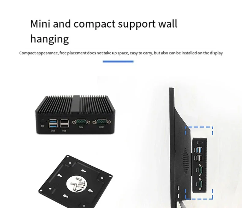 Quad core J1900 host i5 embedded micro industrial computer pc small industrial computer XP system