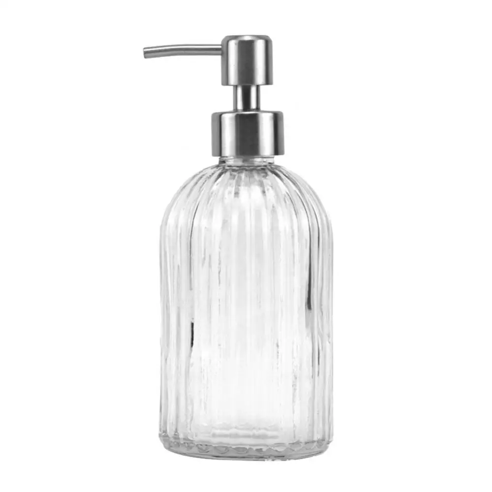 400ml Soap Dispenser Shampoo Liquid Hand Soap Bottle with Stainless Steel Pump for Bathroom Kitchen dispensador de jabon