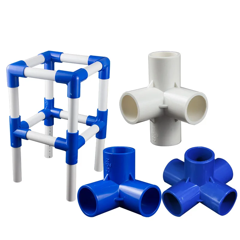 Quick joint pvc pipe fittings Dimensional 3/4/5/6 Ways tube Hose support connector for Home Garden Irrigation DIY hand Tools
