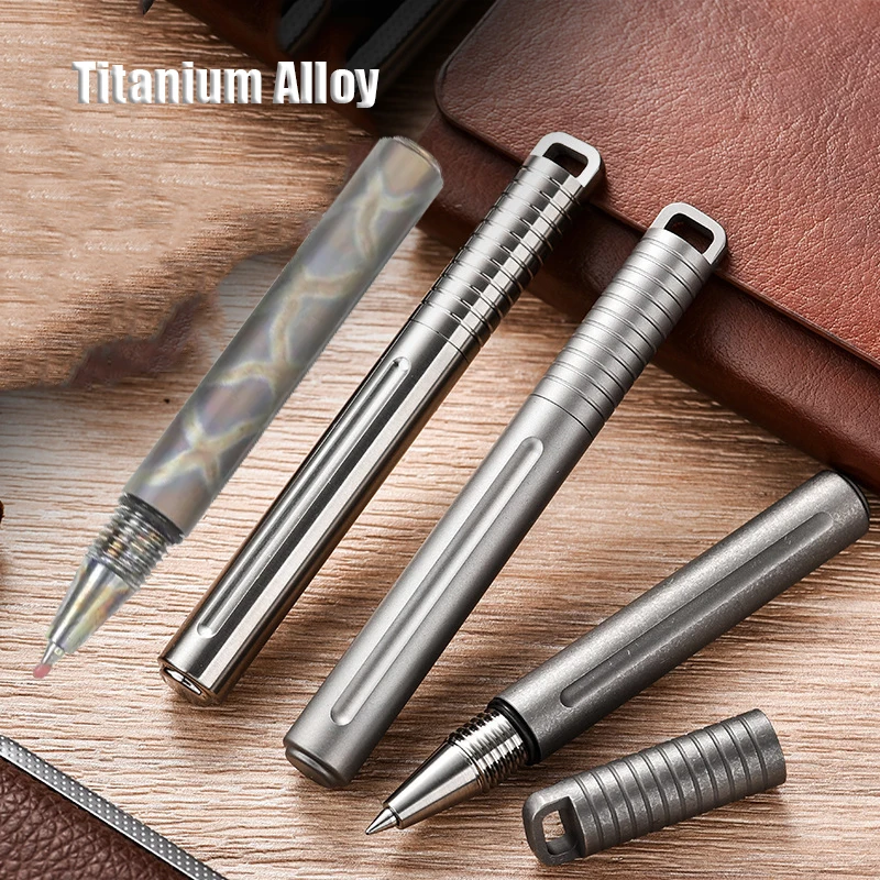 Caneta Tática de Liga de Titânio Edc Autodefesa Mini com Coleção Escrita Multi-funcional Portátil Ferramentas ao ar Livre Edc