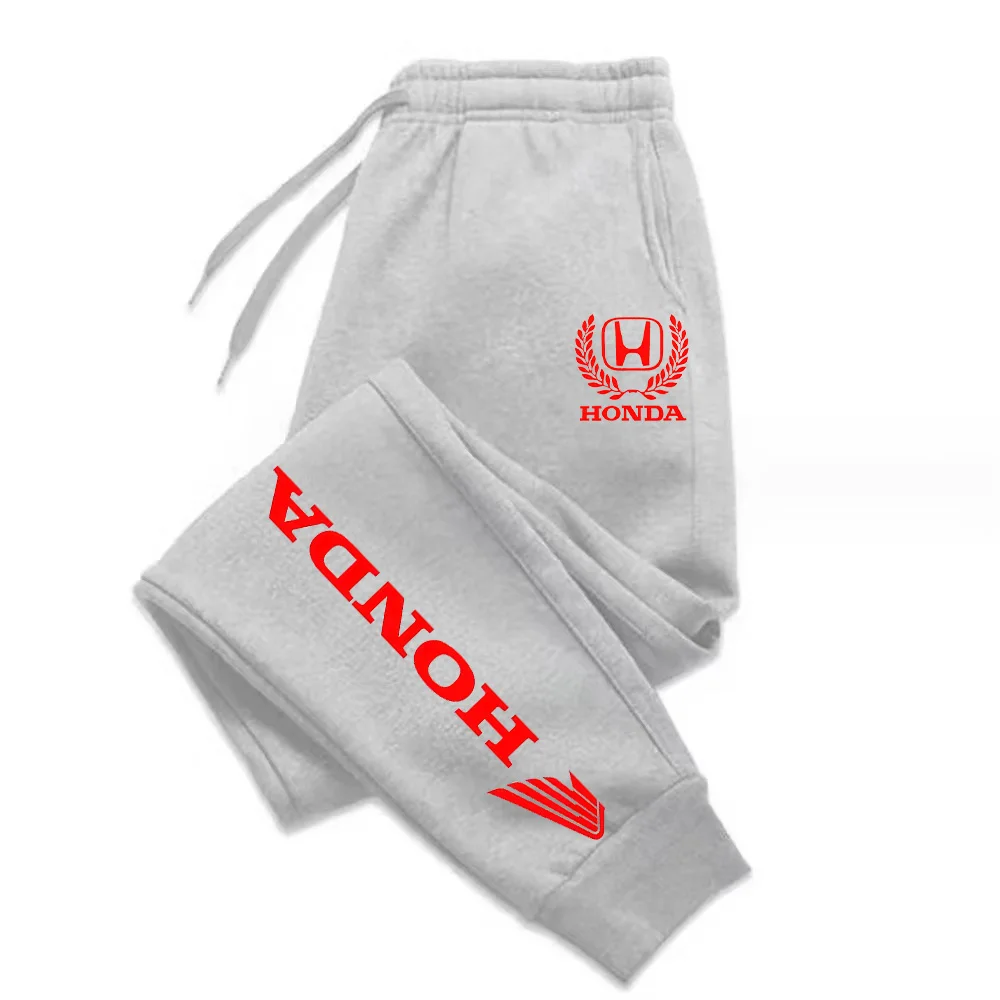 

2026 New Honda Autumn and Winter Casual Fashion Cotton Sports Pants for Running and Fitness, Solid Color Sweatpants