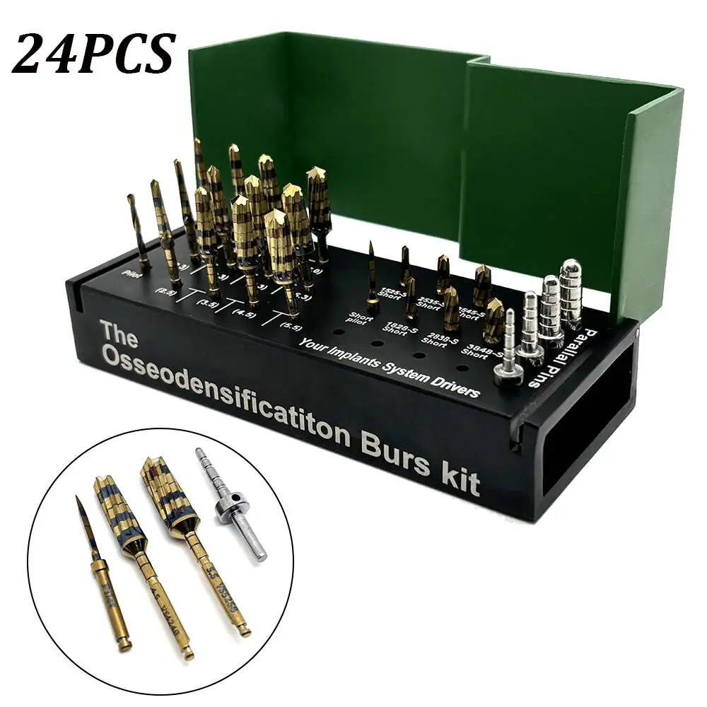 

17/24/29Pcs/kit Dental Implant System Drivers Osseodensification Burs Drills Implant Maxillary Sinus Lift Kit Dental Tools