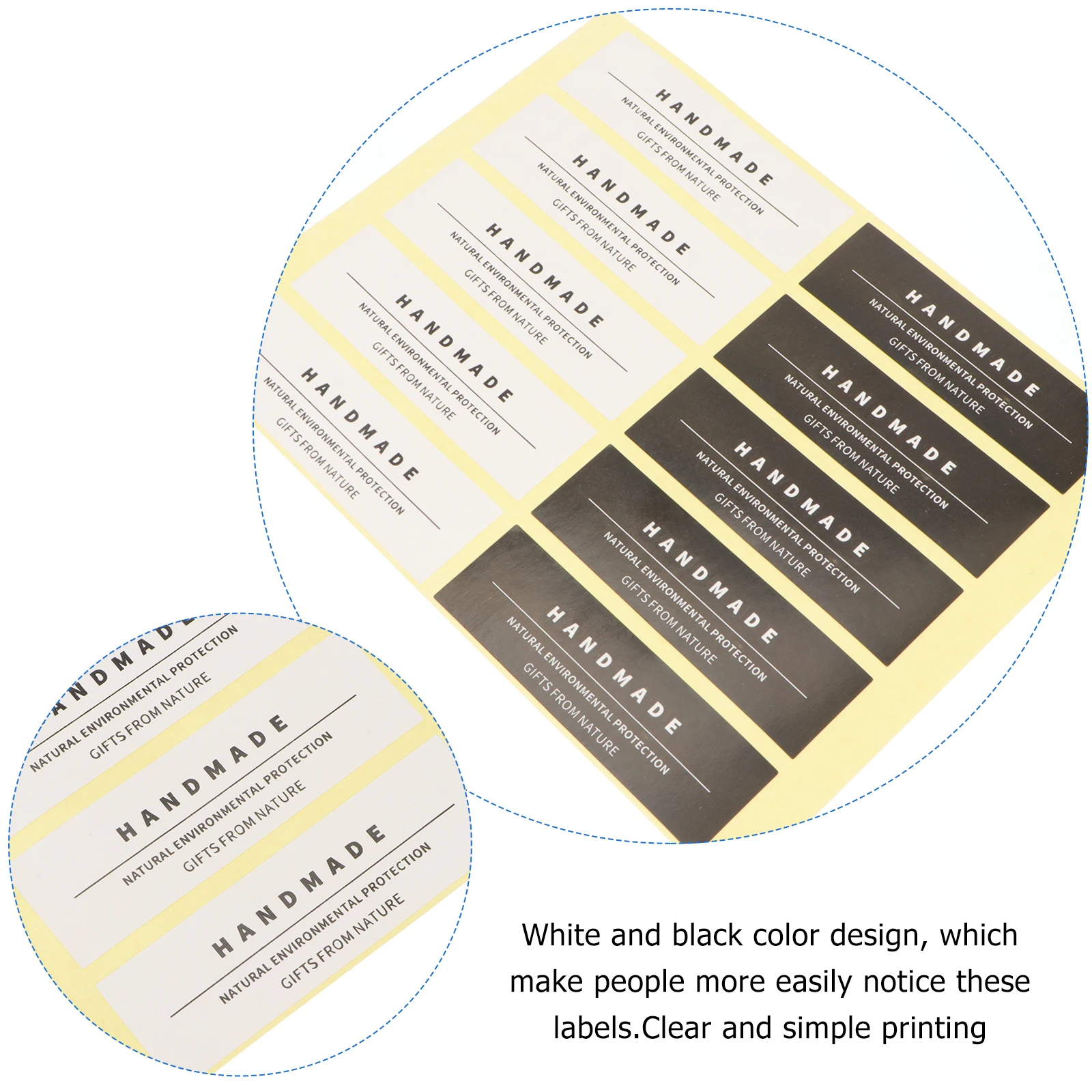 6 قطع من الملصقات المصنوعة يدويًا مكونة من 60 ملصقًا لتزيين الحاويات ملصق أمان ذاتي اللصق للاستخدام بنفسك #2
